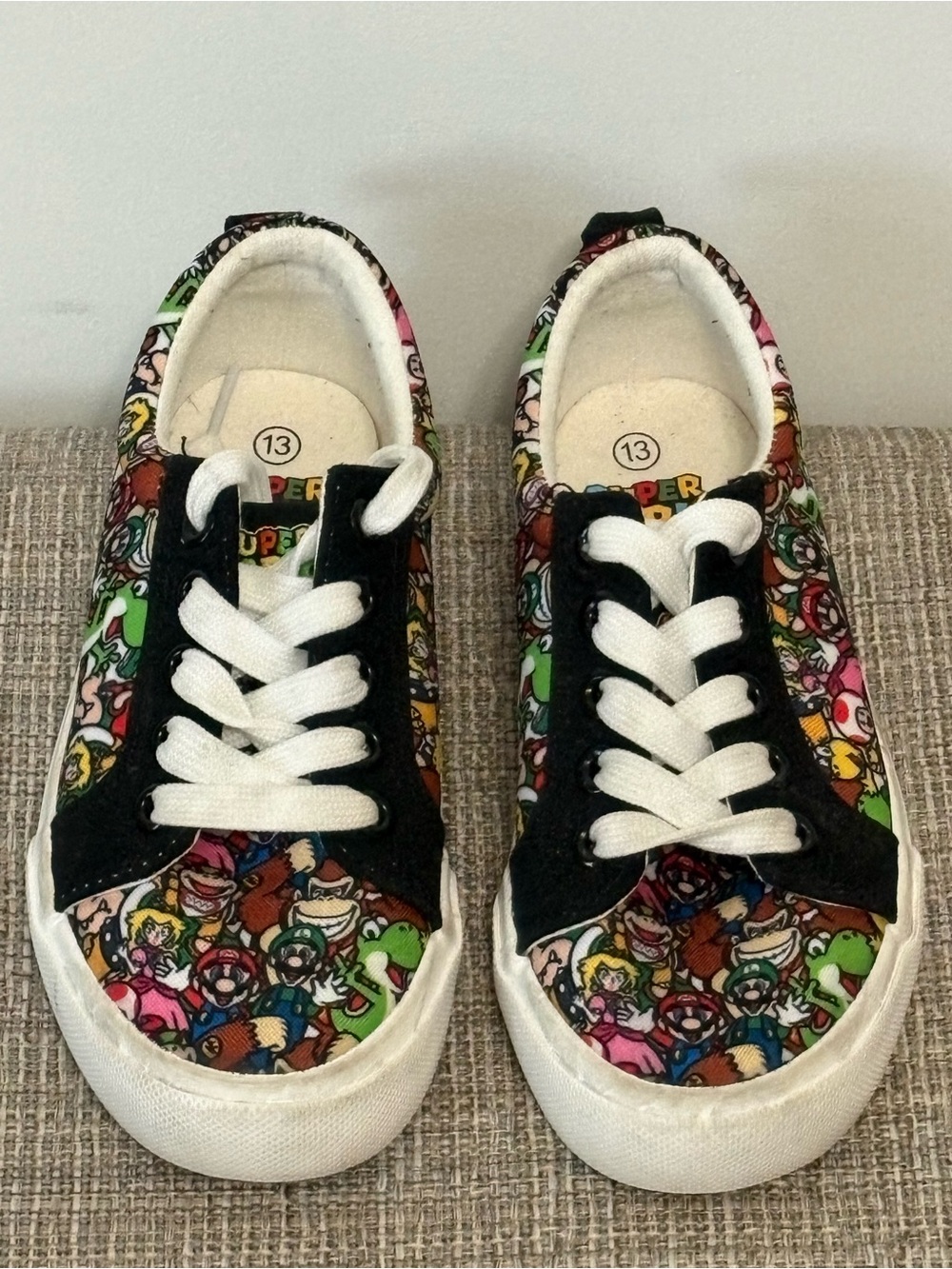 Ground Up x Nintendo Super Mario Bros. Kids Low-Top Sneakers 13 youth